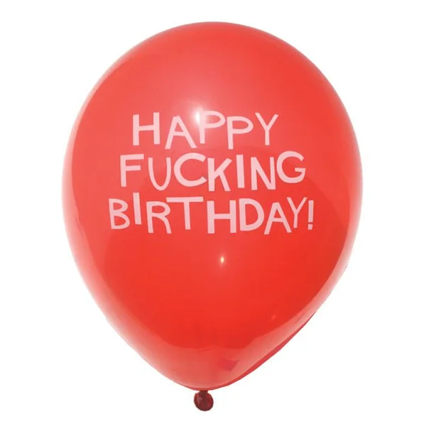 11" Happy Fucking Birthday Balloons - Bag of 8