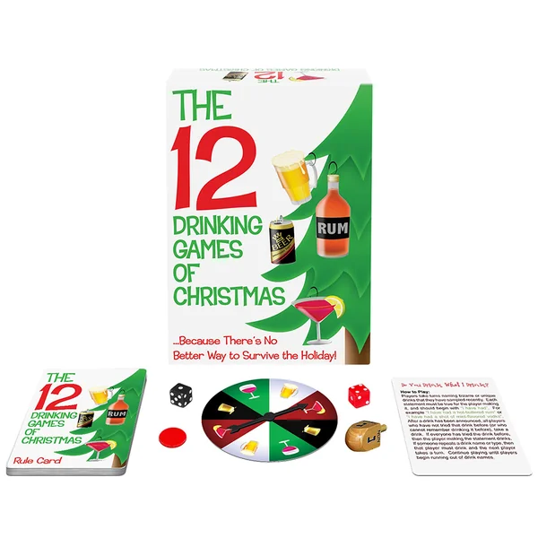 12 Christmas Drinking Games – Festive Holiday Party Set
