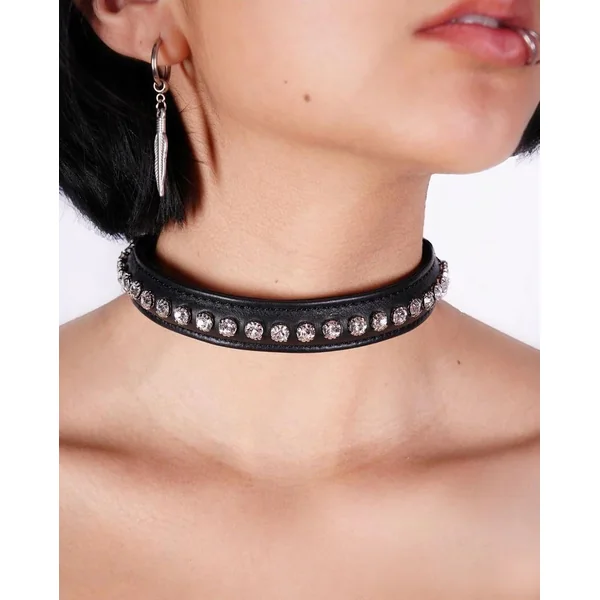 1 ROW RHINESTONE COLLAR