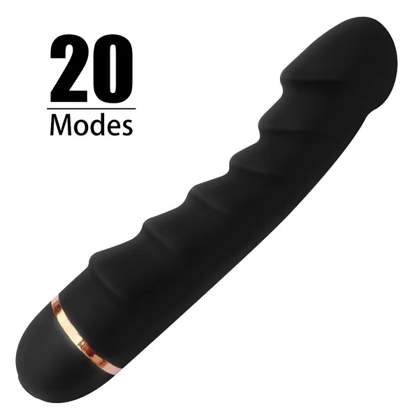 20 Modes Vibrator Soft Silicone Dildo