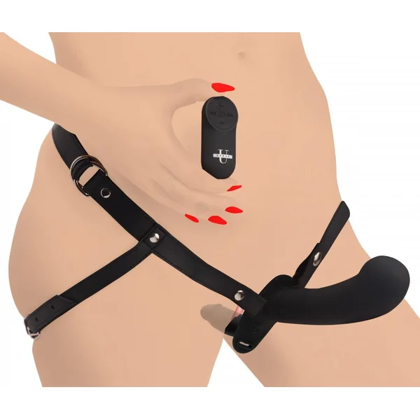 28X Double Diva 2 Inch Double Dildo with Harness and Remote Control