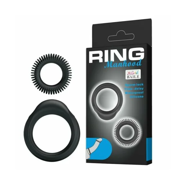 2 Stretchy Silicone Male Penis Erection Enhancer