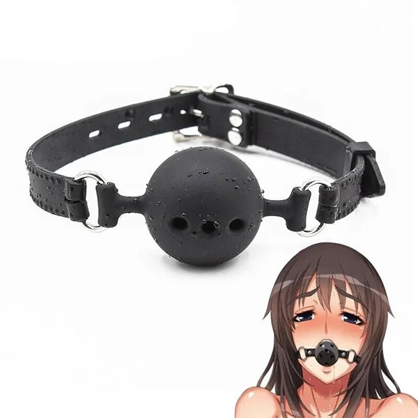 3 Sizes Soft Safety Silicone Open Mouth Gag Ball Bdsm Bondage Slave Ball Gag Erotic Sex Toys For Woman Couples Adult Sex Games