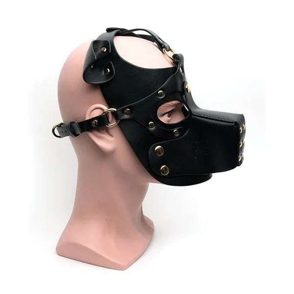 665 Bondage Pup Hood - O/S Black