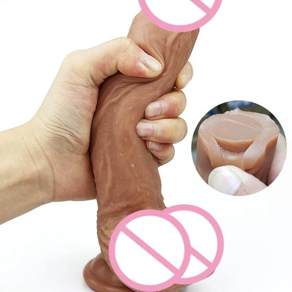 7/8 Inch Huge Realistic Dildo Soft Silicone Penis Dong with Suction Cup for Women Masturbation Lesbain Sex Toy Skin Feeling Dick