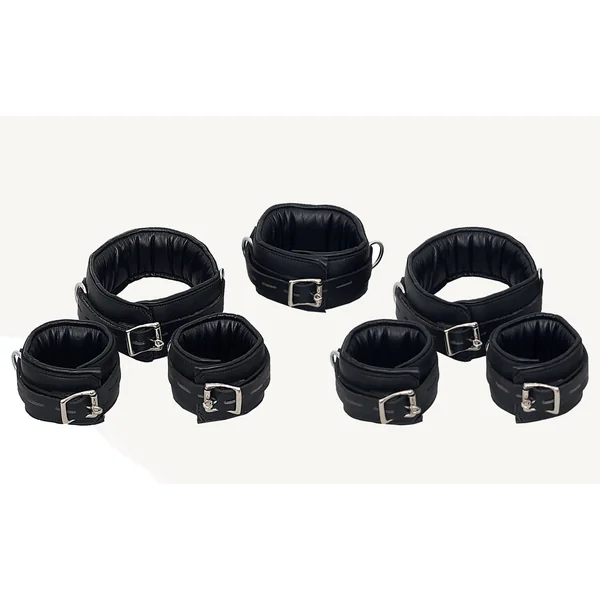 7 Pcs Handmade BDSM Cuffs Set
