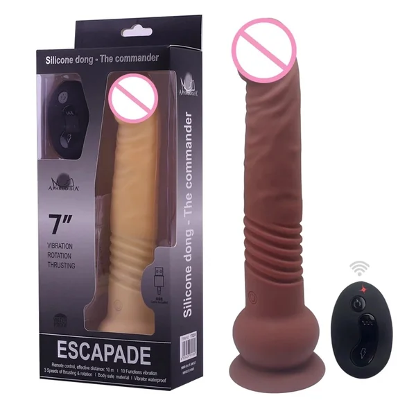 7 Speed Escapade Rechargeable Thrusting Dildo