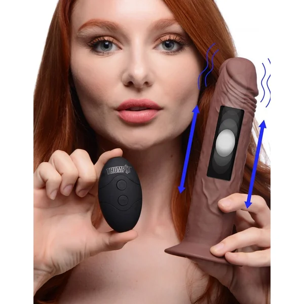 7X Remote Control Vibrating and Thumping Dildo