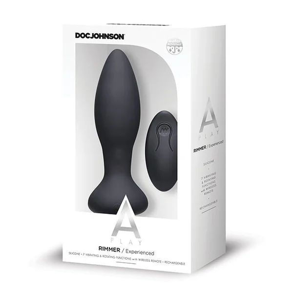 A Play Rimmer Experienced Rechargeable Silicone Anal Plug W/remote
