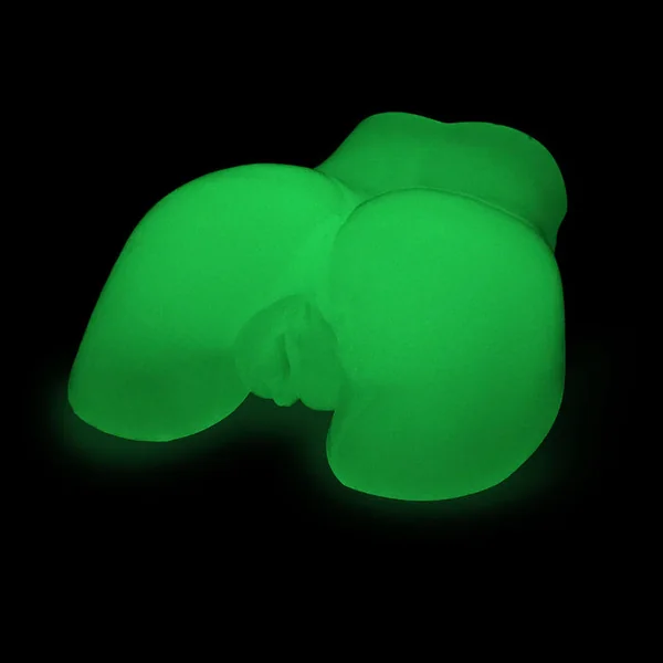 Adam & Eve Glow-in-the-Dark Peek-A-Booty See-Through Dual Entry Masturbator