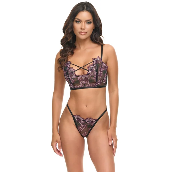 Adela Floral Bustier Set