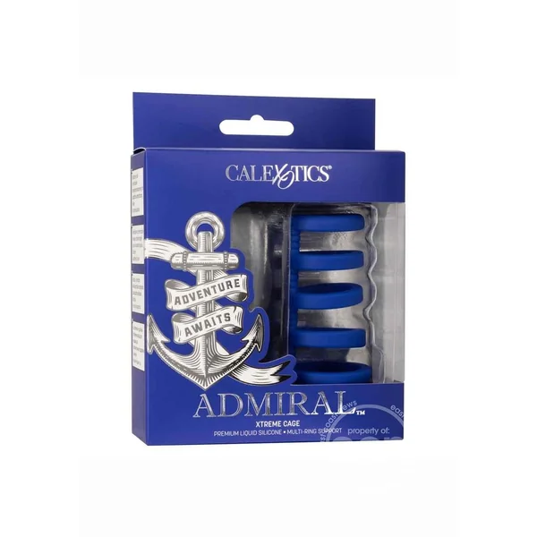 Admiral Xtreme Silicone Cock Cage - Blue