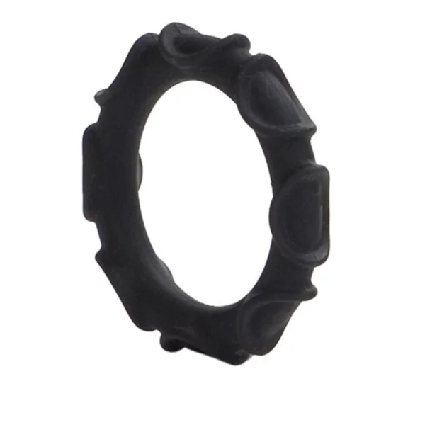 Adonis Atlas Silicone Ring - Black