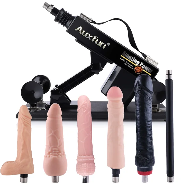 Adult Sex Machine Gun for Women with Different Sizes Lifelike Dildos Love Machine for Female Adjustable Angle Control Thrusting Speed with 3XLR Connector Attachments Dildos sex machine for experienced