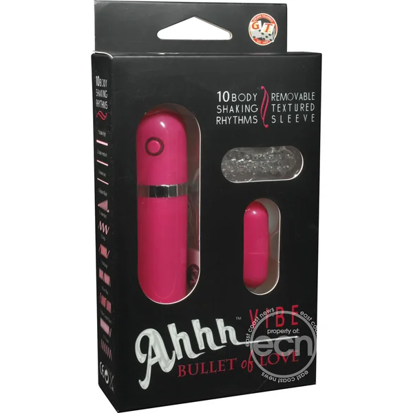 Ahhh Vibrating Bullet Of Love with Remote Control - Pink
