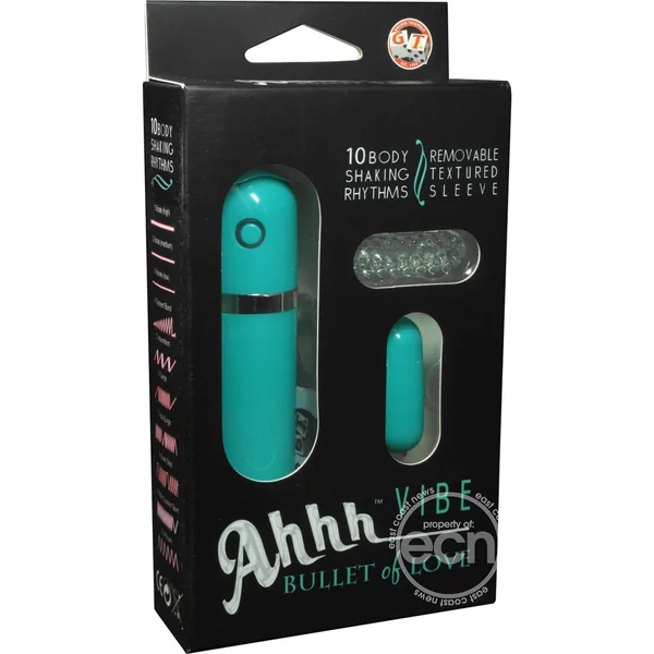 Ahhh Vibrating Bullet Of Love with Remote Control - Teal