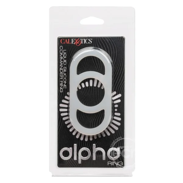 Alpha Liquid Silicone Commander Ring - Natural White