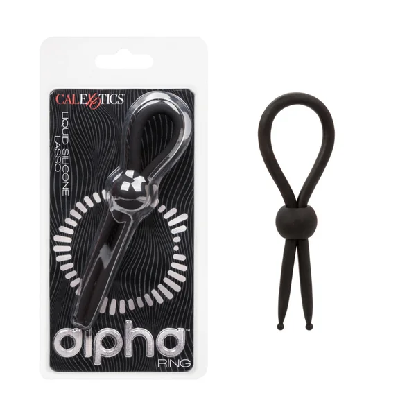Alpha Ring Liquid Silicone Lasso - Black