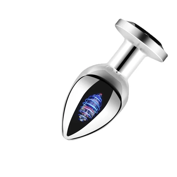 Aluminum Alloy Vibrating Butt Plug – 10 Remote Modes | Magnetic USB Charging & Waterproof Metal Anal Toy