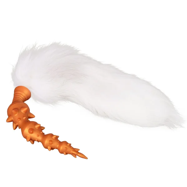 Amarok - Wolf Anal Beads - 4 Anal Ball Bump Point Irritating Sex Toy - Wolf Tail Butt Plug