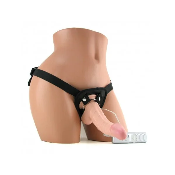 American Whopper Vib 8 or 9 inch Dong W/Harness Flesh(Toy for couple)