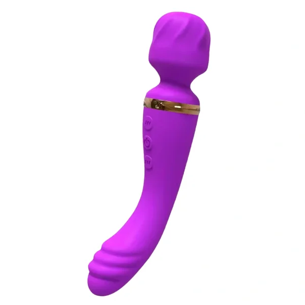 Amoria – Curved Ribbed Wand Vibrator