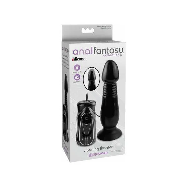 Anal Fantasy Collection Vibrating Thruster With Suction Cup Black