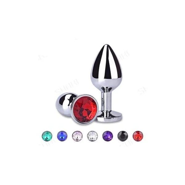 Anal Plug Sex Toys For Couple Adults Stainless Smooth Steel Dildo Butt Plug Tail Crystal Jewelry Trainer SHAKI Sex Products Shop