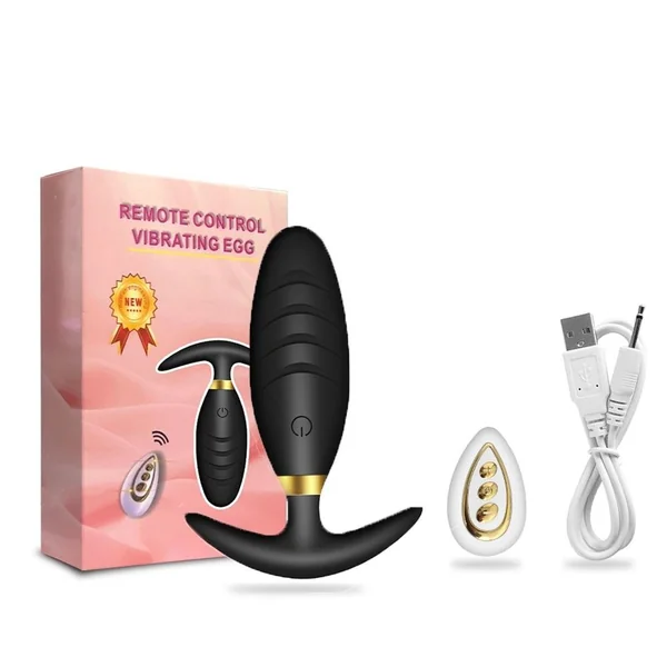 Anal Vibrator Butt Plug Prostate Massager with Wireless Remote Control Wearable Vibrating Egg Dildo Sex Toys for Women Men Adult