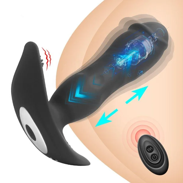 Anal Vibrator for Men Masturbator Telescopic Vibrators Remote Control Dildo Butt Plug Anal Prostate Massager Sex Toys for Men