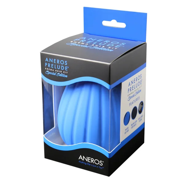 Aneros Prelude Enema Bulb Kit Limited Edition Blue