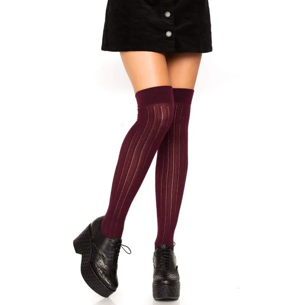 Angie Rib Knit Knee Socks