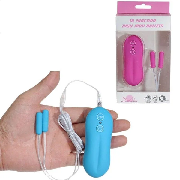 APHRODISIA 10 Speeds Dual Vibrating Egg Mini Bullet Vibrator G-spot Stimulate Female Masturbation Massager Sex Toys For Women