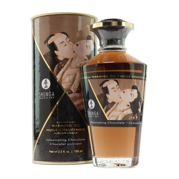 Aphrodisiac Warming Oil 3.5oz in Chocolate