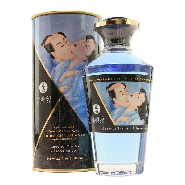 Aphrodisiac Warming Oil 3.5oz in Coconut Thrills