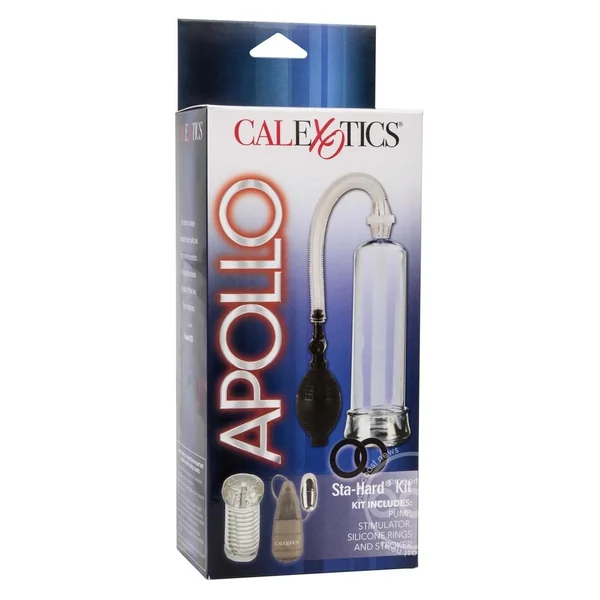 Apollo Penis Pump Sta-Hard Kit - Black