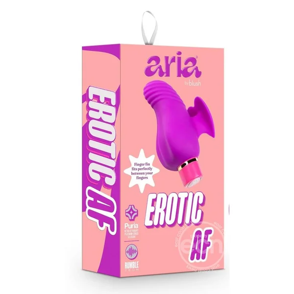 Aria Erotic AF Rechargeable Silicone Vibrator - Plum