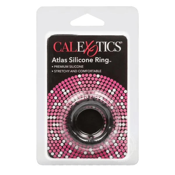 Atlas Silicone Cock Ring - Black