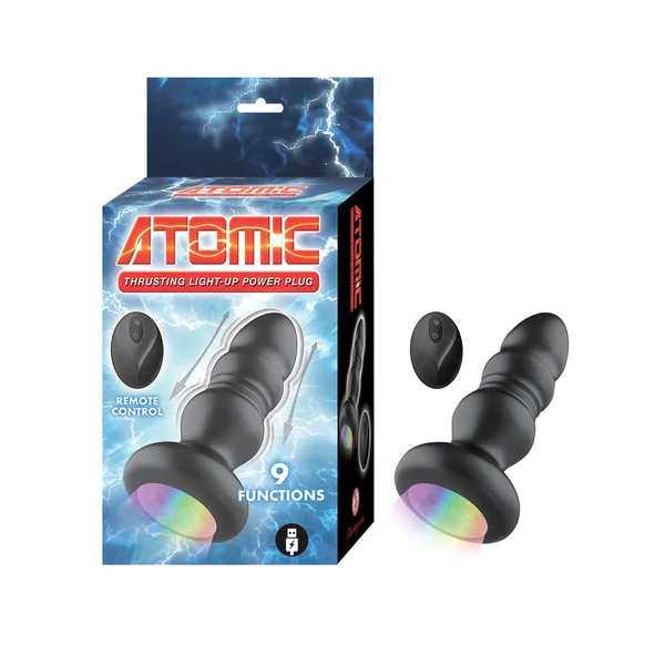 Atomic Thrusting Light-Up Power Plug - Black