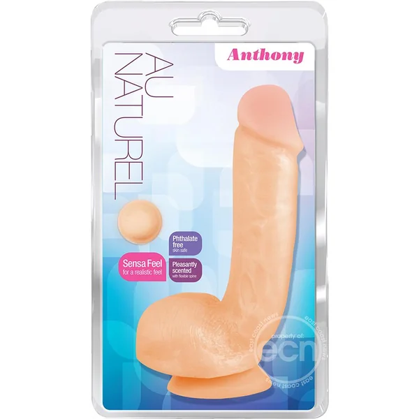Au Naturel Anthony Dildo 8.5in - Vanilla