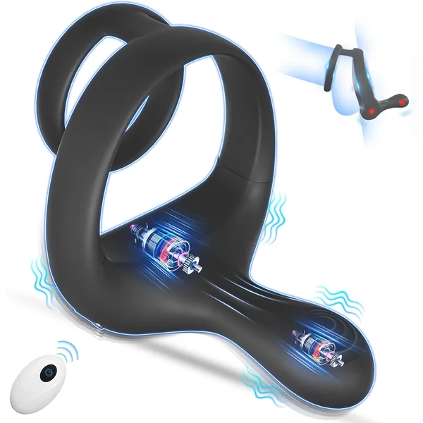 Aura Viibe 3-In-1 Vibrating Cock Ring & Stimulator