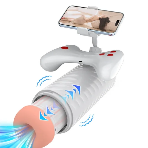 Automatic Male Masturbator with 360° Phone Holder – 10 Vibration & 6 Sucking Modes | Powerful Visual Pleasure