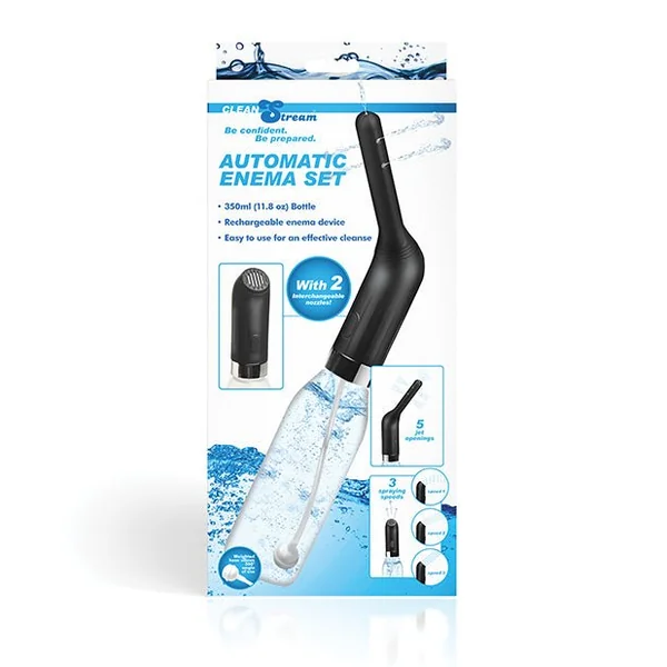 Automatic Travel Enema Set w/2 Nozzles - 350 ml