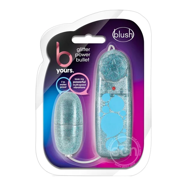 B Yours Glitter Power Bullet Vibrator with Remote Control
