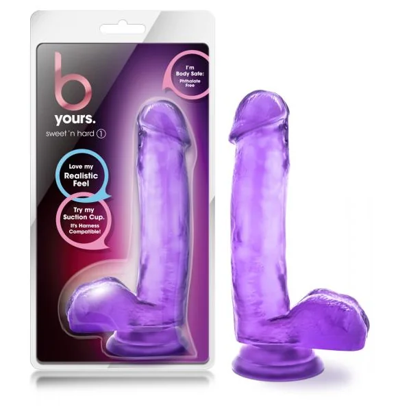 B Yours Sweet 'n Hard 1 Realistic 7 in. Dildo with Balls
