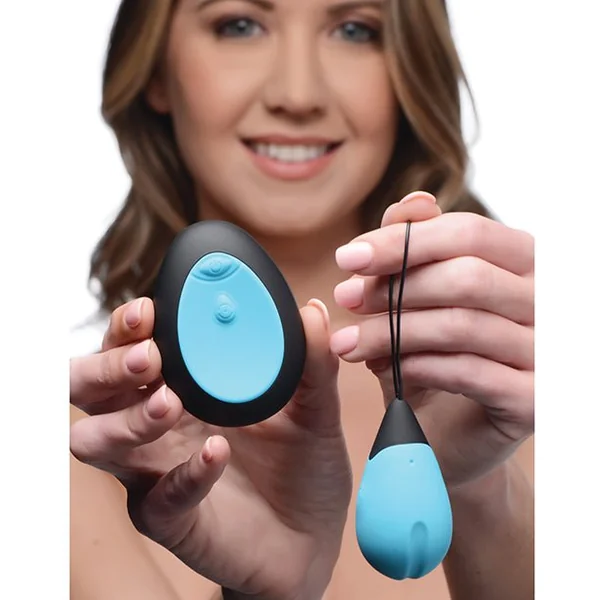 Bang! 10X Silicone Vibrating Egg - Blue