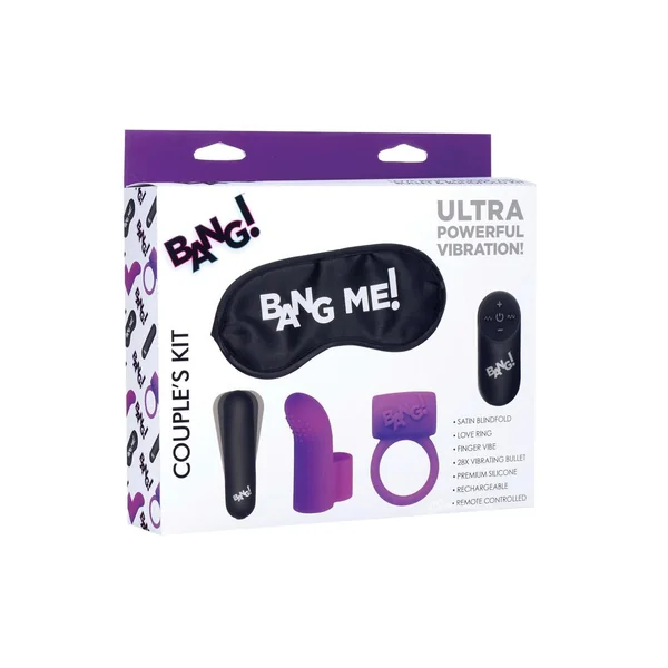 Bang! Couple's Love Ring Kit (set of 4) - Purple