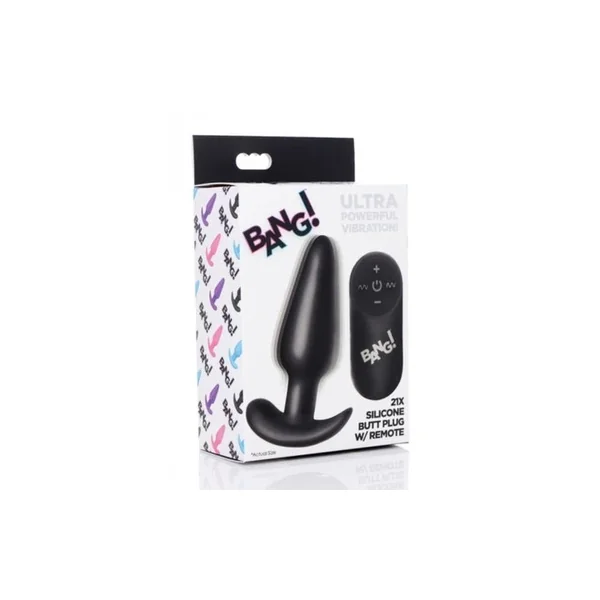 Bang! Remote Control Silicone Butt Plug