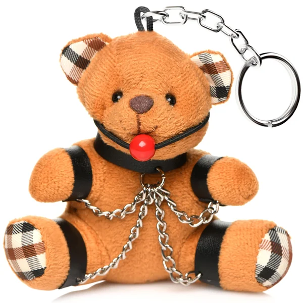 BDSM Teddy Bear Keychain Collection – Gagged, Hooded, Bound, and More