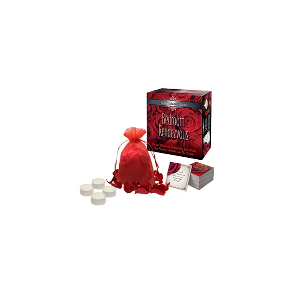 Bedroom Rendezvous Activity Cards, Rose Petals And Candles Kit